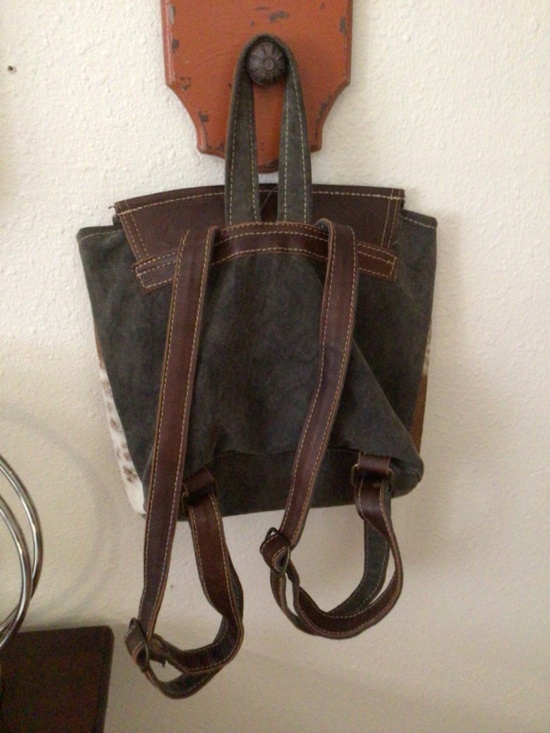 Myra Bag Women’s Cowhide Leather Purse/Backpack Rodeo main image 4